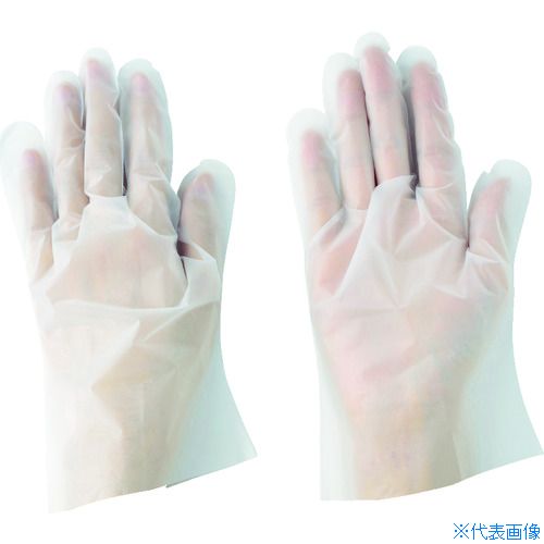 ■川西 ポリエチレン手袋ストレッチ (100枚入) 2017L(4218019)
