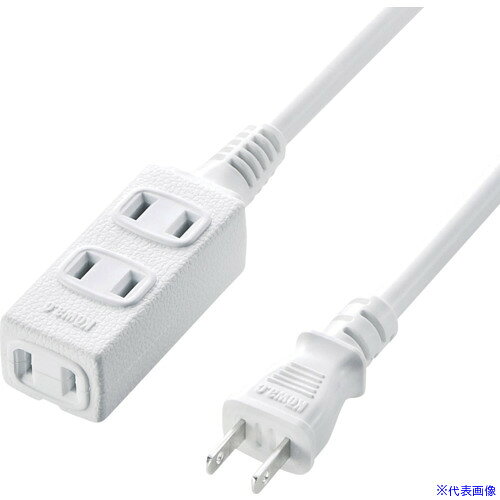 オレンジブック トラスコ中山　TRUSCOSANWA スリム電源延長コード 〔品番:TAPEX345WN〕[ 注番:4223971]特長●耐久性、耐寒性に優れた3個口タイプのスリムな電源延長ケーブルです。●ケーブルは耐久性の高い、ソフトVCTケーブル（1.25スケア（SQ））を採用しています。●側面の1個口はアースピン付きプラグも差し込める構造になっています。●用途はタップの延長や分岐、電動工具を使用する工事や、展示会の設営、工事現場に最適です。●コードバリエーションは1m・3m・5m・10mの4タイプ、黒、白2色を用意しています。●ご使用される環境に合わせてお使いいただけます。●RoHS指令適合製品です。●10物質基準値以下に対応しています。仕様●コンセント数：3●色：ホワイト●定格電圧(V)：125（1500Wまで）●定格電流(A)：15●仕上がり外形寸法(mm)：約直径9.35●ケーブル長(m)：5●サイズW(mm)：69●サイズD(mm)：31●サイズH(mm)：24●定格容量：15A・125V（最大1500Wまで）●プラグ：2P●差込口：2P・3個口●ケーブル：VCT1.25スケア（SQ）×2心●使用地域：日本国内のみ、日本以外ではご使用いただけません。仕様2材質/仕上セット内容/付属品注意原産国（名称）日本JANコード4969887826133本体質量697gオレンジブック トラスコ中山　TRUSCOSANWA スリム電源延長コード 〔品番:TAPEX345WN〕[注番:4223971][本体質量：697g]分類》オフィス・住設用品》OA用品》OAタップ☆納期情報：オレンジブック掲載以外でメーカー直送品（送料元払い）【法人限定＝会社名ご記入お願い致します。】※北海道・沖縄・離島は運賃別途商品も含む