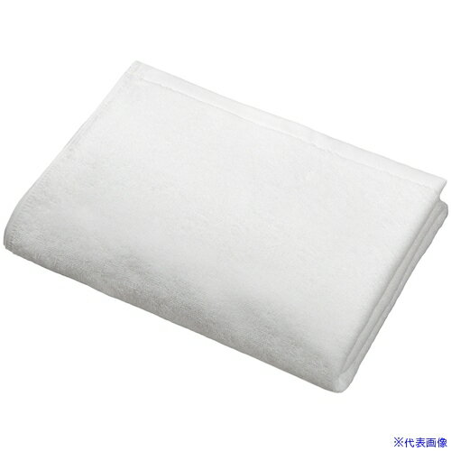 ■IRL (高耐久タオル) バスタオル ホワイト 1枚 DB001(4224661)×30[送料別途見積り][法人・事業所限定][..