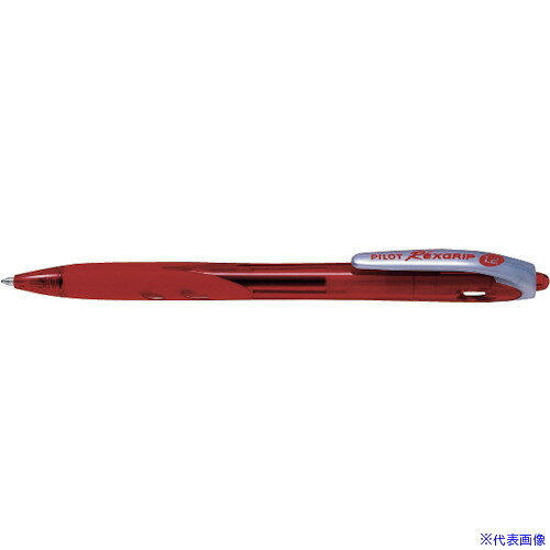 ■PILOT 油性ボールペン レックスグリップ 極太 レッド BRG10BRR(4228194)