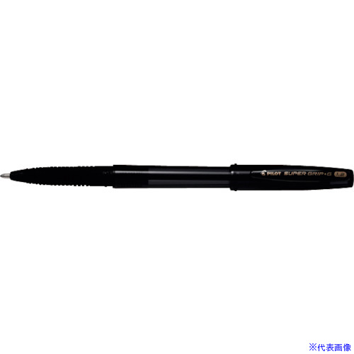 ■PILOT 油性ボールペン スーパーグリップG キャップ式 ブラック BSGC10BBB(4228203)(3.0)