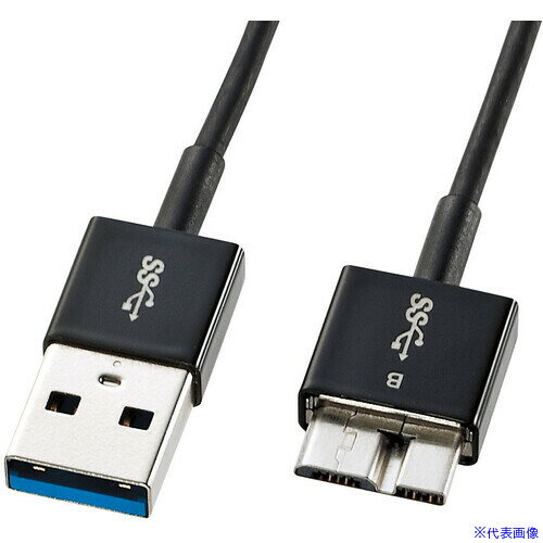 ■SANWA USB3.0マイクロケーブル KU30AMCSS03K(4234970)[送料別途お見積り][法人限定][掲外取寄]