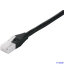 ■BUFFALO ツメの折れないLANケーブル カテゴリー5e ストレート スタンダード 2m ブラック BSLS5ENU20BK2(4285806)