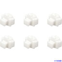 ■BUFFALO LANポートカバー 6個入り ホワイト BLAP6WH(4285826)