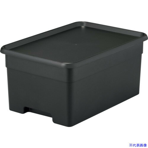■SANKA 収納ボックス オンボックス L ブラック OBLBK(4290809)×10[法人限定][外直...