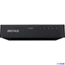 ■BUFFALO 10/100Mbps対応 スイッチングHub プラスチック筐体/電源外付けモデル(マグネットなし) 5ポート ブラック LSW4TX5EPLB...