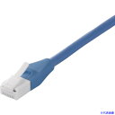■BUFFALO ツメの折れないCat5e LANクロスケーブル 1m ブルー BL5ETNX10BL(4296661)