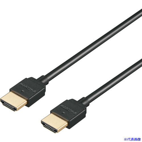 ■BUFFALO HighSpeed HDMIケーブル やわらかタイプ 1m ブラック BHDY10BK(4298252)