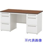 ■ウチダ SCAENA/両袖デスクSS147A4-33SK OW/DF 51101165(4322171)[送料別途お見積り][法人限定][外直送]