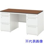 ■ウチダ SCAENA/両袖デスクSK166A4−33SK OW/DF 51101115(4323627)[送料別途お見積り][法人限定][外直送]