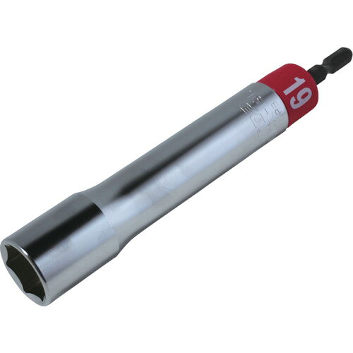 オレンジブック トラスコ中山　TRUSCOトップ工業(TOP) 電動ドリル用アルファソケットロングタイプ 19mm 〔品番:EDX19L〕[ 注番:4330820]特長●軸折れに強くねじれ応力を緩和します。●耐久性2倍です(同社比)。●エラストマー樹脂を利用したサイズ色分けで、使いたいサイズが一目で判ります。●奥行110mmのロングタイプです。用途●パワーが強い電動工具機種（14.4V・18V）に。●建築用金具、型枠金具等の組立、解体作業に。仕様●対辺寸法(mm)：19●軸寸法(mm)：6.35●全長(mm)：160●対辺形状：6角サーフェイス●タイプ：ロング●ナット受部深さ(mm)：30●外径(mm)：26.0●差込角(mm)：6.35仕様2●18Vインパクト対応材質/仕上●クロムモリブデン鋼(SCM435)セット内容/付属品注意●電動ドリルはラクラッチ付き、又はインパクト付きをご使用下さい。●ボルト・ナットに対して斜め掛け、浅掛けや過大な力を掛けないで下さい。破損する恐れがあります。●工具の使用目的以外には使用しないで下さい。原産国（名称）日本JANコード4975180225207本体質量160gオレンジブック トラスコ中山　TRUSCOトップ工業(TOP) 電動ドリル用アルファソケットロングタイプ 19mm 〔品番:EDX19L〕[注番:4330820][本体質量：160g]《包装時基本サイズ：212×35×26》〔包装時質量：162g〕分類》手作業工具》ソケットレンチ》ソケットビット☆納期情報：仕入れ先通常在庫品 (欠品の場合有り)