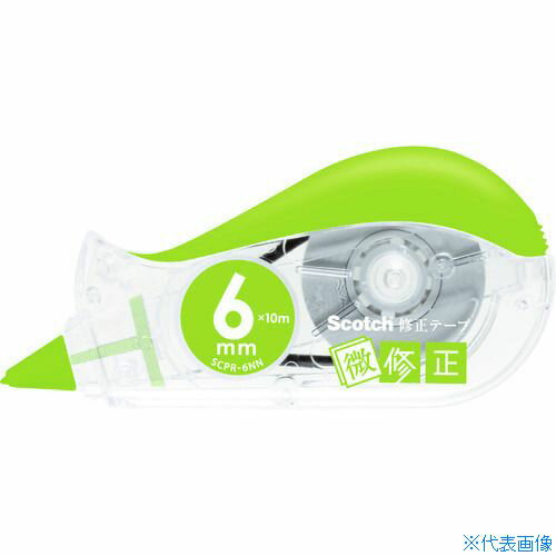 ■3M スコッチ 修正テープ微修正 6mmX10m グリーン SCPD6NN(4336593)