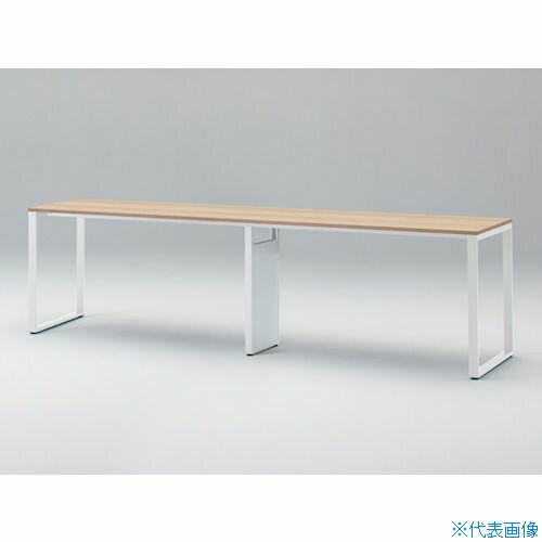 オレンジブック トラスコ中山　TRUSCOITOKI ノットワーク タッチダウンハイテーブル両面D900 天板アモナアカシア・脚ホワイト 〔品番:JWL369GEHWA〕[ 注番:4361277]特長●knot Workは、人と人、アイデア...