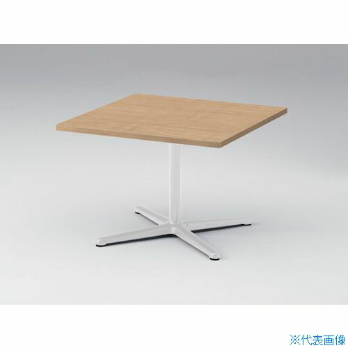 ■ITOKI ノットワーク カフェローテーブル角型 天板トリニティオークライト 脚ホワイト TLL0775JWD(4361..