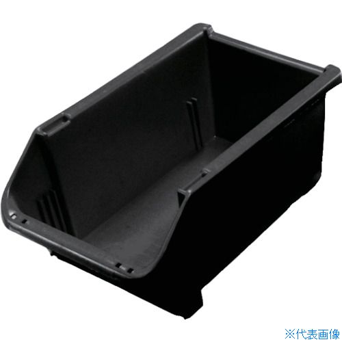 ■ヒシ 導電T型コンテナ(ネスティングタイプ) W200×D373×H155 黒 T8EBK(4364221)