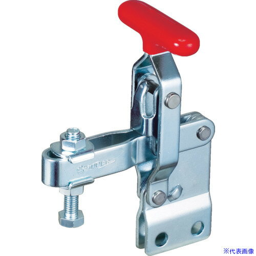 オレンジブック トラスコ中山　TRUSCOスーパー 下方押え型トグルクランプ(垂直ハンドル式) 全長:115mm 締付力:2kN ストレートベース 〔品番:TDP42S〕[ 注番:4375114]特長●ほとんどの機種のカシメ（支持）ピンにス...