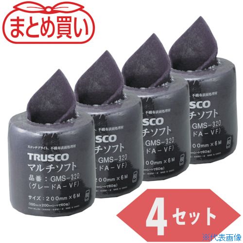 ��TRUSCO �ޤȤ��㤤 �ޥ�����ե� #320���� 200mmX6m(4�����륻�å�) GMS3204P(4382661)