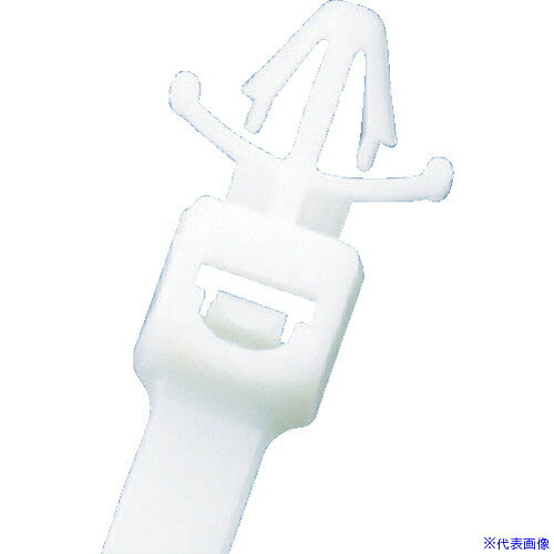 ■PANDUIT 押し込みタイプナイロン結束バンドナチュラル 幅4.8×長さ196(500本入) PLWP2SAD(4383699)×2[送料別途お見積り][法人限定][メーカー取寄]