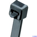 ■PANDUIT リリースタイ 取り外し可能ナイロン結束バンド 耐候性黒 100本 PRT4SC0(4383851)(2)