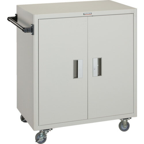 ■TRUSCO ツールワゴン 750X500XH880 扉付 ホワイト NTS502NW(4408381)[法人限定][直送元]