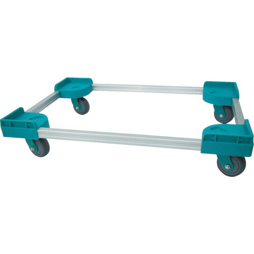 ■TRUSCO コンテナ台車 アルミカート 534×371 省音キャスター TALDS50(4408586)