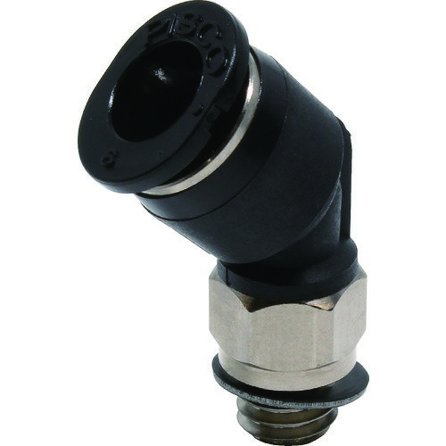 ■PISCO チューブフィッティングミニ 45°エルボ φ4 接続口径M6×1 PLH4M6M(4427491)(4.0)