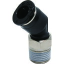 ■PISCO チューブフィッティングミニ 45°エルボ φ6 接続口径R1/8 PLH601M(4427505)