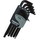 ■TRUSCO ボールポイントヘックスローブレンチセット(12本組)T7H〜T50 TBHR12S(4455134)