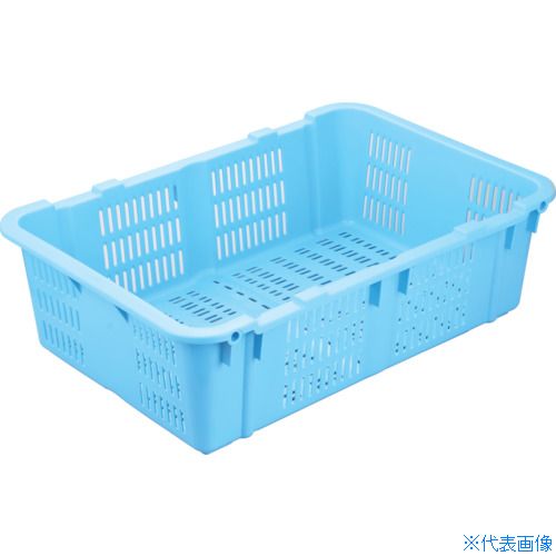 ■RISU メッシュコンテナ 129662 プラスケットNo.480本体40Lブルー金具なし 青 NO480(B)(4460782)