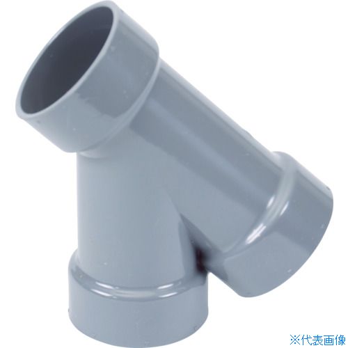 オレンジブック トラスコ中山　TRUSCOクボタケミックス VU継手 45°Yチーズ 50 〔品番:VU45Y50〕[ 注番:4465962]特長●軽量で耐食性、耐薬品性に優れた排水継手です。●内面ストッパーはVUパイプ用です。用途●集合住...