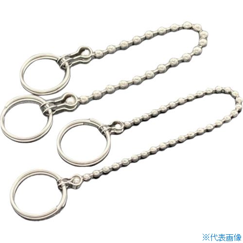 ■ラクテム ボールチェーン ステンレス 両側リング付 線径3.2 L150mm BCR3.2150(4486262)