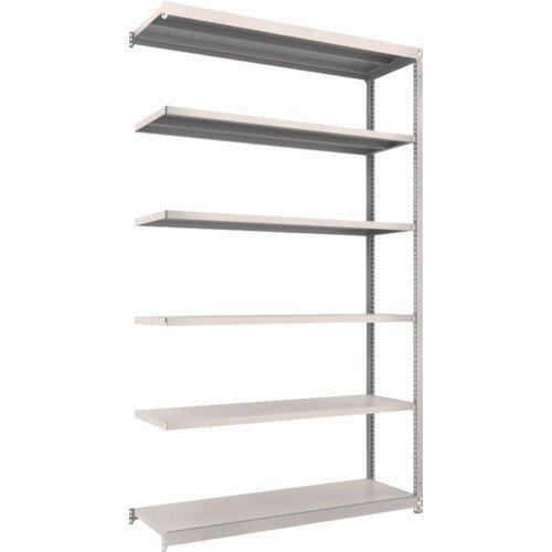 ■TRUSCO スチールラック M1.5型軽中量棚 1460×445×H2400 6段連結 ネオグレー M1.58546B(NG)(4500326)