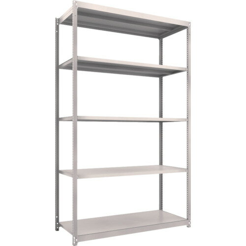 ■TRUSCO スチールラック M1.5型軽中量棚 1460X595XH2400 5段単体 ネオグレー M1.58565(NG)(4500334)