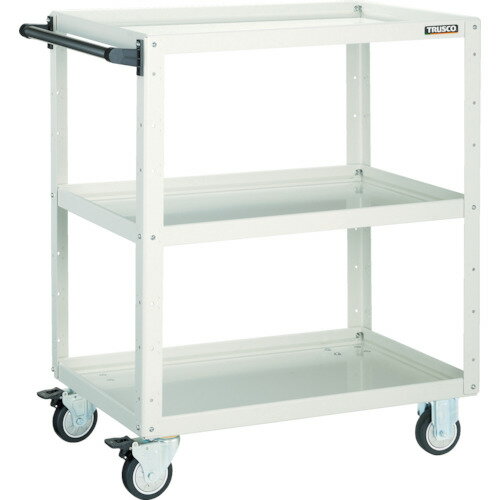 ■TRUSCO ツールワゴン イーグルワゴン 600X400XH880 ウレタン車輪 ホワイト EGW963UW(4502213)