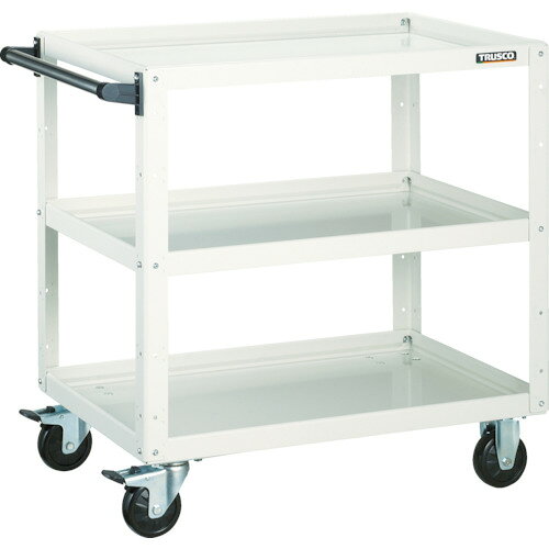 ■TRUSCO ツールワゴン イーグルワゴン 750X500XH880 3段 ホワイト EGW973W(4502485)