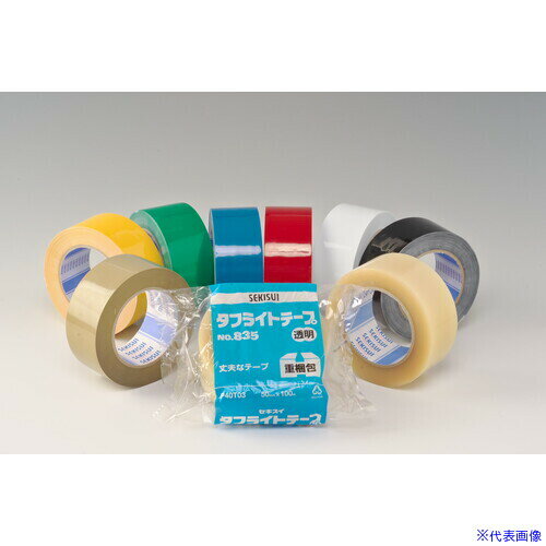 ■積水 【受注生産】タフライトテープ#835 60X100 茶 P40B04(4519218)×40[送料別途お見積り][法人限定][外直送]