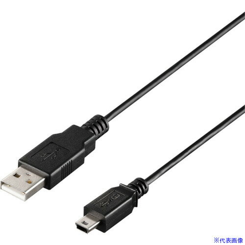 オレンジブック トラスコ中山　TRUSCOバッファロー USB2.0 A to miniB環境対応ケーブル 0.5m ブラック 〔品番:BU2AMNK05BK〕[ 注番:4528218]特長●有害物質の発生元となる塩素などのハロゲン系元素等...