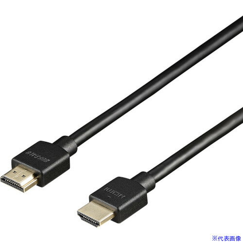 Cable - ■バッファロー UltraHighSpeed HDMIケーブル ノーマル 1m ブラック BSHDUN10BK(4529097)[送料別途見積り][法人・事業所限定][掲外取寄]