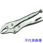 ■KTC ロッキングプライヤー 曲線あご(ワイヤーカッター付) 全長180mm 最大口開き41mm 175WR(4535821)