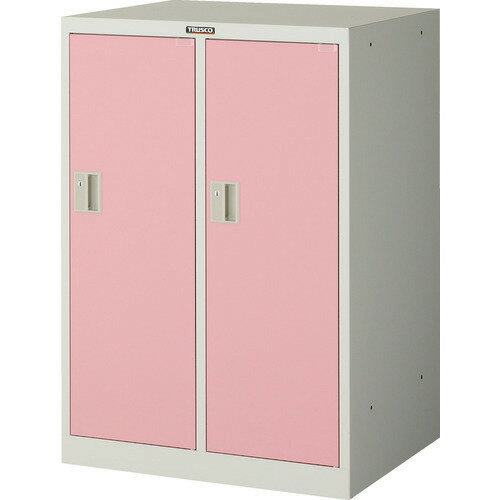 ■TRUSCO ミニロッカー 2連用 ピンク MLK2P(4540816)[法人・事業所限定][直送元]
