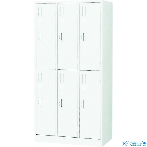 ■TRUSCO スタンダードロッカー 6人用 900X515XH1790 W色 WL67(4540972)[法人限定][直送元]