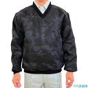 ■TEAGLES 14695 Vネック中綿キルトヤッケ ブラック迷彩L 14695CAMOL(4541614)