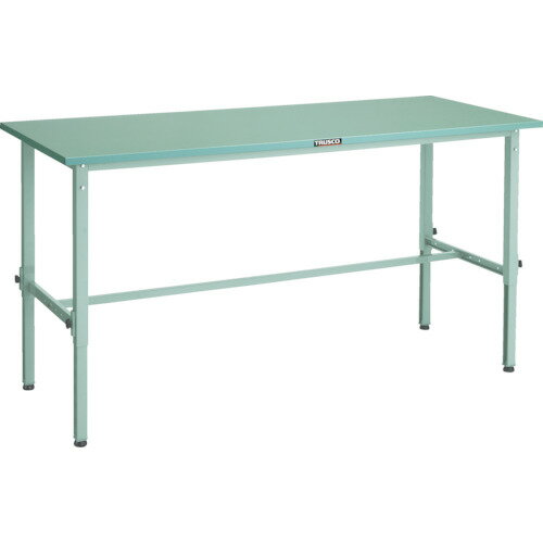 ■TRUSCO 軽荷重作業台高さ調節式(150kg)AEM型 1800X750XH650〜950 基本タイプ ホワイト色 SAEM1800W(45..
