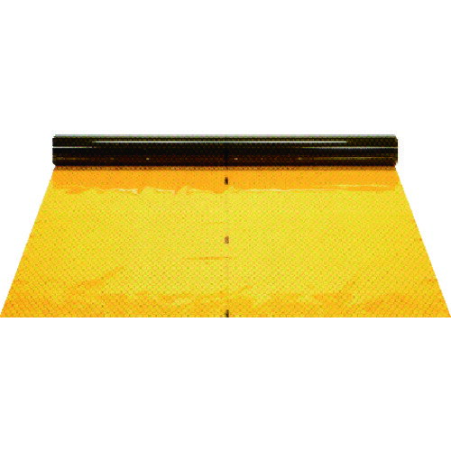 オレンジブック トラスコ中山　TRUSCOAchilles 帯電防止・紫外線吸収フイルム アキレスイエローセイデンF 〔品番:SEDFY〕[ 注番:4557247]特長●防炎性能・帯電防止性能を有する軟質塩化ビニールです。●表面（片面）は特殊導電性塗膜です。●プリント面はセイデンクリスタルと比べて高い帯電防止性能があります。用途●静電気対策が必要とされる工場の間仕切りカーテンやブース用のカーテン、カバーとして。仕様●色：イエロー●幅(mm)：1370●長さ(m)：30●厚さ(mm)：0.3●表面抵抗値(Ω)：10［［の6乗］］(JIS C2170に準用)(塗工面)仕様2●表面抵抗値：10［［の6乗］］Ω(JIS C2170に準用)(塗工面)●消防法施行令第4条の3に適合●酸素指数28(JIS K 7201に準用)●紫外線吸収タイプ材質/仕上●ポリ塩化ビニール（PVC）セット内容/付属品注意●数値は、実測値の一例であり、保証値ではありません。●必ずアースを取ってください。●塗工面は溶剤で落ちてしまいます。●経時変化により、べとつく場合があります。原産国（名称）日本JANコード本体質量18kgオレンジブック トラスコ中山　TRUSCOAchilles 帯電防止・紫外線吸収フイルム アキレスイエローセイデンF 〔品番:SEDFY〕[注番:4557247][本体質量：18kg]《包装時基本サイズ：1450×130×130》〔包装時質量：18kg〕分類》電子機器》静電気対策用品》静電気対策シート・マット☆納期情報：メーカー直送品【法人限定＝会社名ご記入お願い致します。】