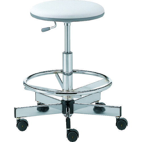 ■ウチダ クリーンルームチェア CL-250 ビニールレザー グレー 53100025(4561759)[送料別途お見積り][法人限定][直送]