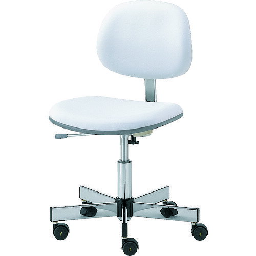 ■ウチダ クリーンルームチェア CLー400 ビニールレザー グレー 53100040(4561767)[送料別途お見積り][法人限定][直送]