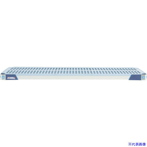 オレンジブック トラスコ中山　TRUSCOERECTA メトロマックスi グリッドマット追加棚板 間口1215mm×奥行620mm 〔品番:MX2448G〕[ 注番:4564359]特長●棚板に抗菌剤をビルトインしているので効力は半永久的に継続し、また耐薬品性にも優れています。●通気性がよく水気が溜まりにくくなっています。●小物の収納に最適です。用途●厨房や食品工場など衛生管理が必要とされる場所に。●薬品工場や研究室に。仕様●間口(mm)：1215●奥行(mm)：620●色：ライトブルー●均等積載量(kg/段)：360仕様2材質/仕上セット内容/付属品注意原産国（名称）アメリカJANコード本体質量6.5kgオレンジブック トラスコ中山　TRUSCOERECTA メトロマックスi グリッドマット追加棚板 間口1215mm×奥行620mm 〔品番:MX2448G〕[注番:4564359][本体質量：6.5kg]分類》物流・保管用品》物品棚》プラスチック棚☆納期情報：メーカー直送品【法人限定＝会社名ご記入お願い致します。】