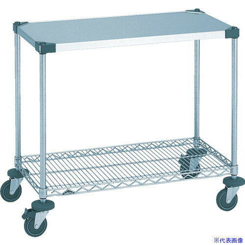 ■ERECTA ワーキングカート1型 間口759mm×奥行461mm×高さ815mm 2段 NWT1AS(4564847)...