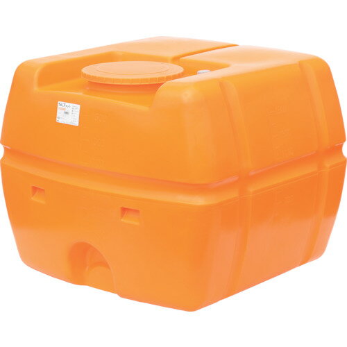 ■SUIKO スーパーローリータンク 1500L オレンジ SLT1500(4569962)[法人限定][直送元]