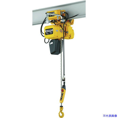 オレンジブック トラスコ中山　TRUSCOKITO 電気チェーンブロック キトーエクセル 2速インバータ標準速 電気トロリ結合式 1t×4m 〔品番:ER2M010ISIS〕[ 注番:4579780]特長●上下速度、横行速度ともインバータ制御しています。●耐摩耗性、疲労強度向上のニッケルメッキロードチェーンを使用しています。●高性能、高寿命の電磁ブレーキです。●非常停止ボタン付押しボタンスイッチ付です。●フリクションクラッチ・上下限リミットスイッチ付です。●CHメーター（起動回数と運転時間表示）付です。●製品保証3年、昇降ブレーキ保証10年です。仕様●定格荷重(t)：1.0●標準揚程(m)：4●巻上速度(m/min)低速：1.4●巻上速度(m/min)高速：8.2●フック間最小距離(mm)：435●時間定格(min)：低速10、高速30●電源(V)：三相200●電源コード長さ(m)：なし●操作電圧(V)：24●適合横行レール幅(mm)：75・100・125・150●電源：三相200V●横行速度：4・24m/min●巻上モータ出力(kW)：1.8●横行モータ出力(kW)：0.4仕様2●2速インバータ形●5点押ボタン式●トロリー：電動走行式材質/仕上●ロードチェーン：ニッケルメッキ特殊合金鋼セット内容/付属品注意●ロードチェンは焼き入れチェンのため、継ぎたしができませんので、標準揚程以外はご注文時に必ずご指定ください。原産国（名称）日本JANコード本体質量85kgオレンジブック トラスコ中山　TRUSCOKITO 電気チェーンブロック キトーエクセル 2速インバータ標準速 電気トロリ結合式 1t×4m 〔品番:ER2M010ISIS〕[注番:4579780][本体質量：85kg]〔包装時質量：88kg〕分類》荷役用品》チェーンブロック・クレーン》電気チェーンブロック☆納期情報：メーカー直送品【法人限定＝会社名ご記入お願い致します。】